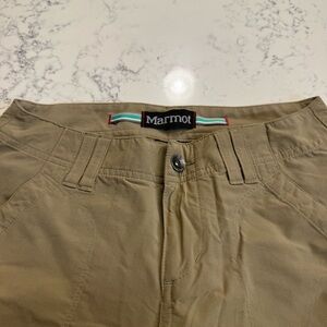 Marmot Women’s Convertible Hiking Pants Zip-Off Khaki Size 2
